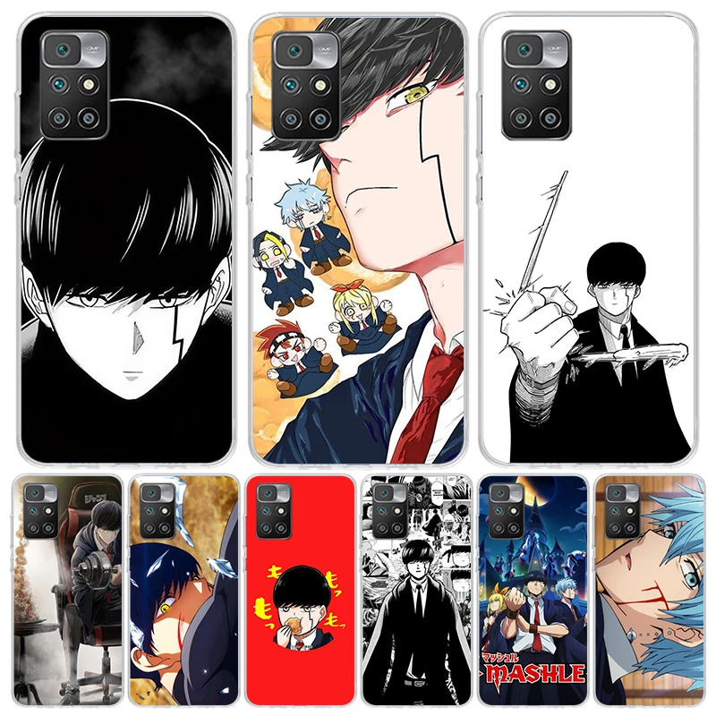 Mashle Magic And Muscles Phone Case For Xiaomi 12C 12 10C 10 10A 9C 9 9A 9T 8A 8 7A 7 6A 6 Pro S2 K70 K60 K40 K20 Art Coque Capa