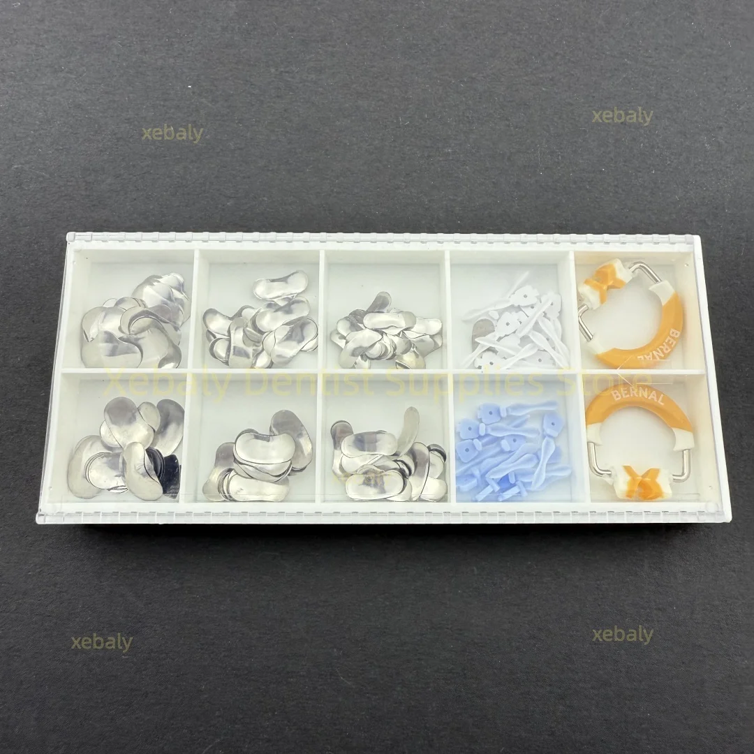 

1 коробка, аксессуары для стоматологиков, высококачественные материалы, литой лист BERNALs, комплект формовочной системы Douban, комплект сегментированной матричной системы