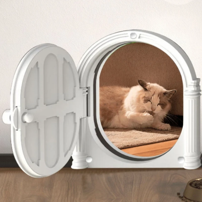 Flat Open Cat Entrance Door Two Way Free Entry Pet Gateway For Puppy Bedroom Safe And Non Intrusive