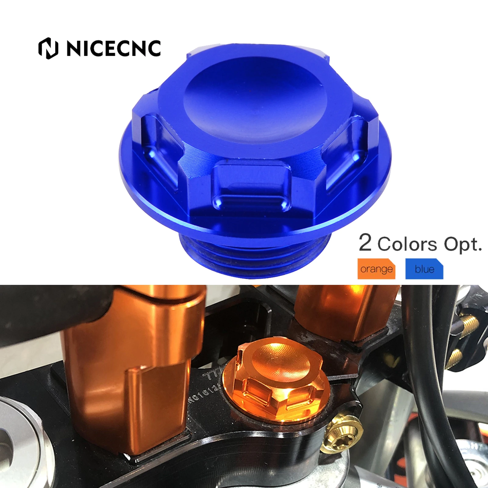 

NICECNC For Husqvarna TE300 FE 350 FC 350 2014-2023 125 250 350 450 501 TC FC TE FE TX FX M20 Billet Steering Stem Head Bolt Nut