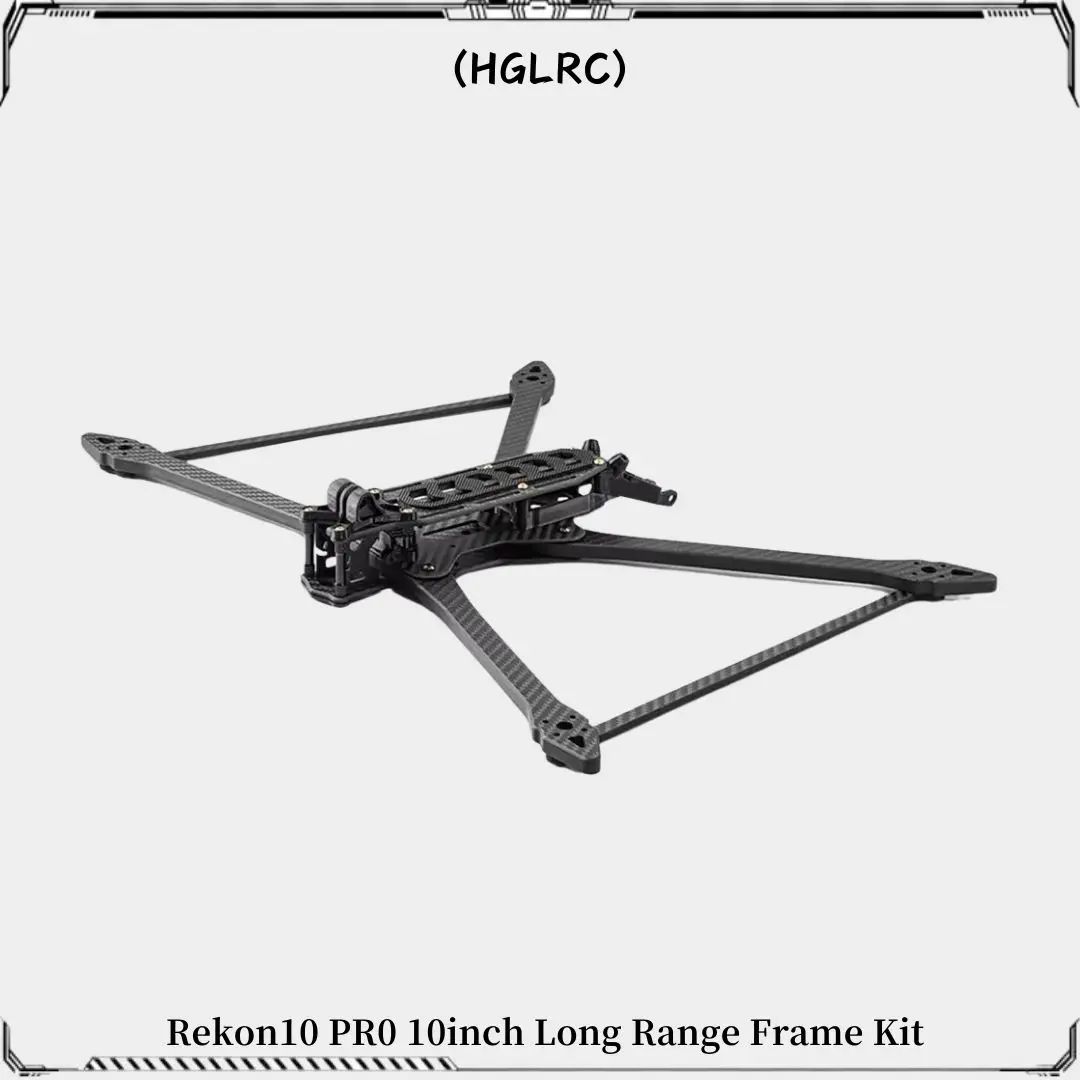 HGLRC Rekon10 PRO LR 455mm 10inch 3K Carbon Fiber Frame Kit for FPV Freestyle 10inch Long Range LR10 Drones DIY Parts