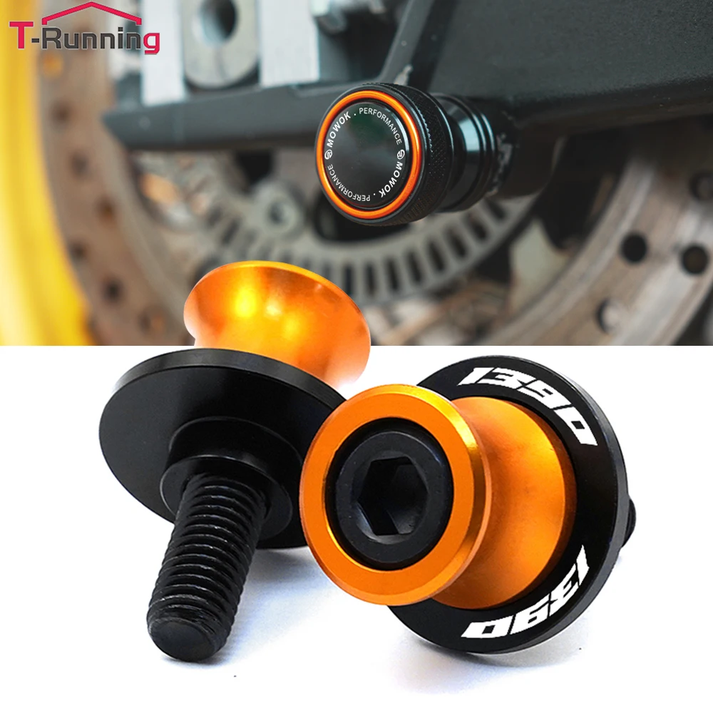 

MOWOK For KTM 1390 Super Duke R 2024 390 790 890 ADVENTURE ADV 1290 SuperAdventure Motorcycle Swingarm Spool Slider Stand Screws