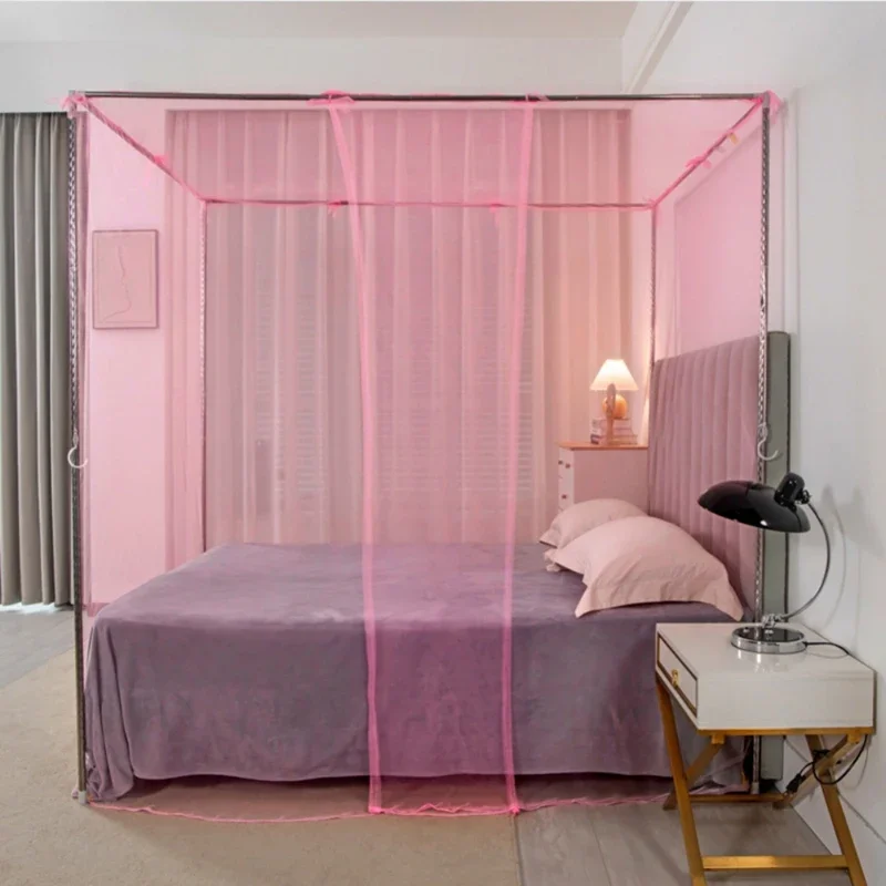 Princess Lace 4 Corners Mosquito Net Poster Bedding Canopy Netting Bedding Home Decor
