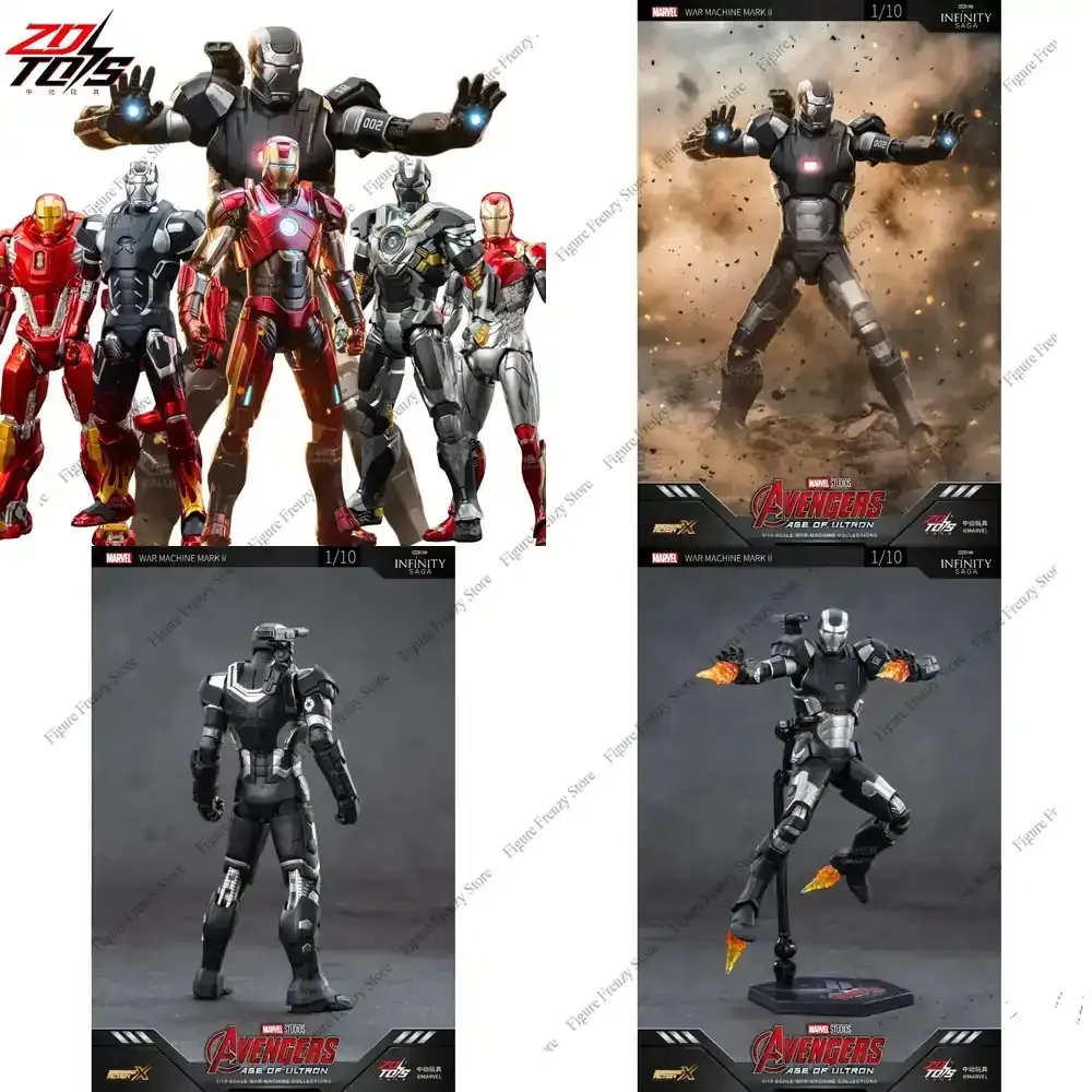 

Special Offer 1/10 Scale Original ZD Toys Iron Man MK2 War Machine 2.0 MK16 MK11 MK24 MK35 MK47 Tony Stark Collection Model