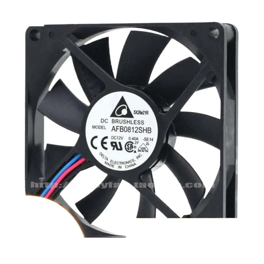 

8cm for Delta AFB0812SHB 8015 80mm Dual Ball 12V 0.40A High Airflow Cooling Fan, 80x80x15mm PC & Electronics