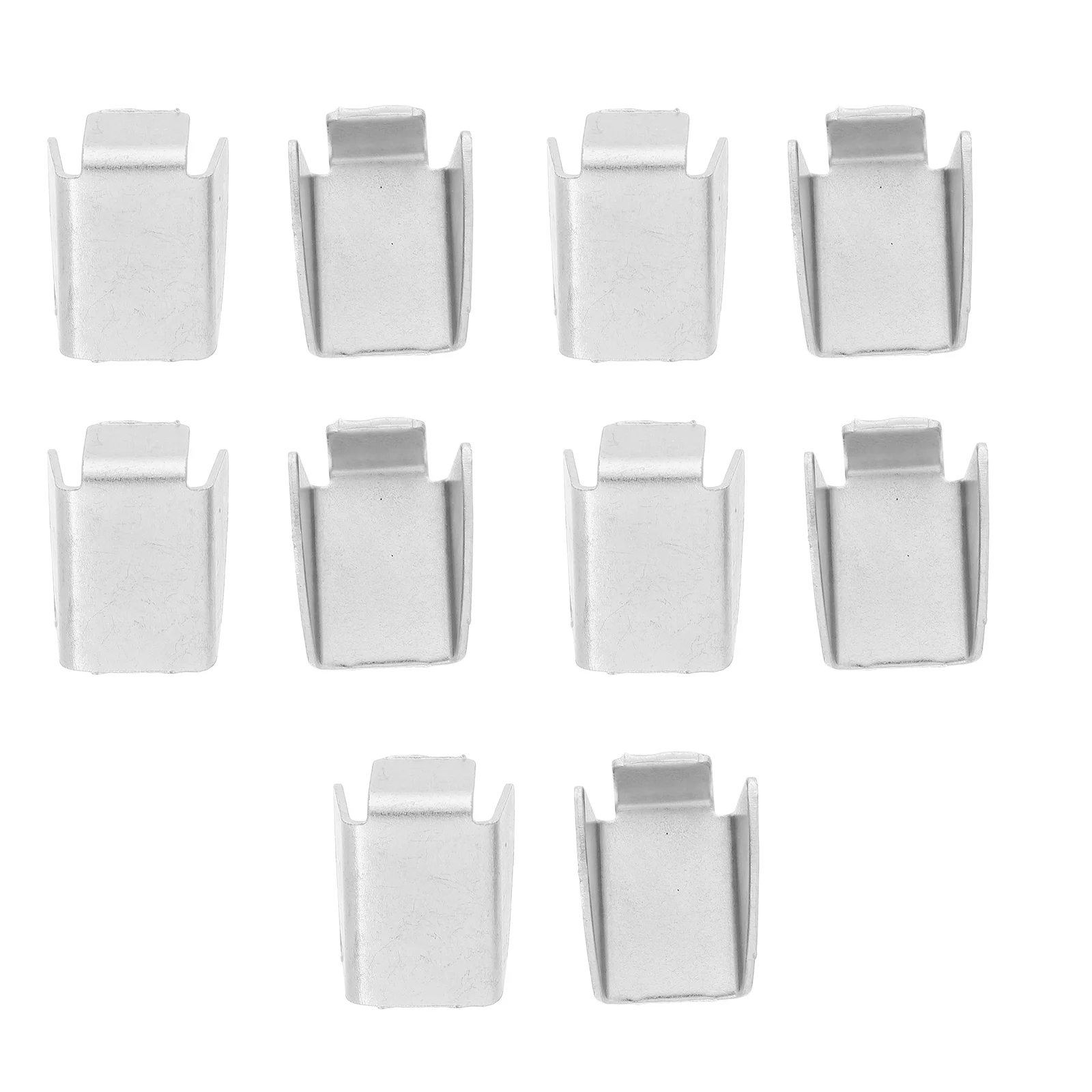 10 Buah Klip Rak Buku Gesper Braket Partisi untuk Rak Rak Buku Perak Berat