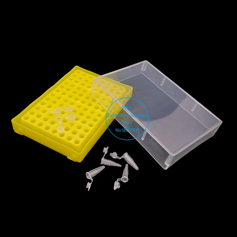 1/2/5/10pcs 0.2ml Plastic Centrifuge Tube Box with 96 Slots PCR Tube Storage Boxs Laboratory Supplies