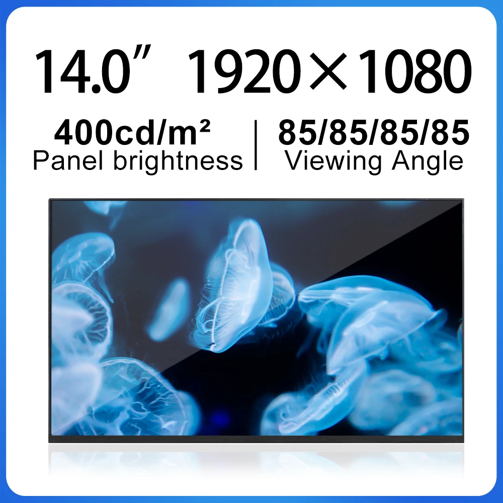 

14 inch laptop screen 1920*1080 ultra-thin LCD display IPS 30pins edp 400 brightness NE140FHM-N46