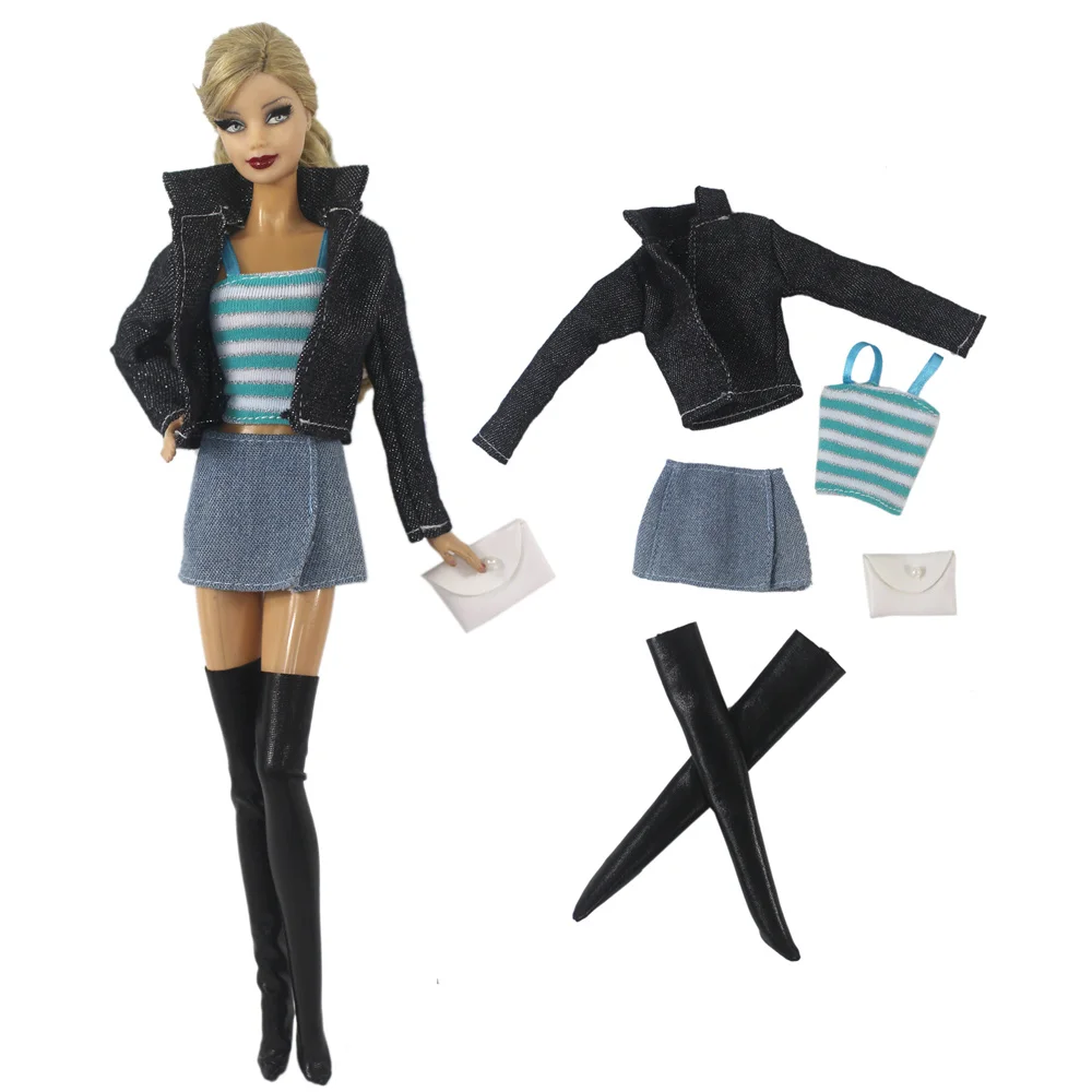 1 Set Puppenkleidung, Kleidungsset im Maßstab 1:6 für 11,5 Zoll (30 cm) große Puppen, viele verschiedene Stile zur Auswahl, Geschenkidee für Mädchen, Puppenaccessoires. # 3 – Detail 6