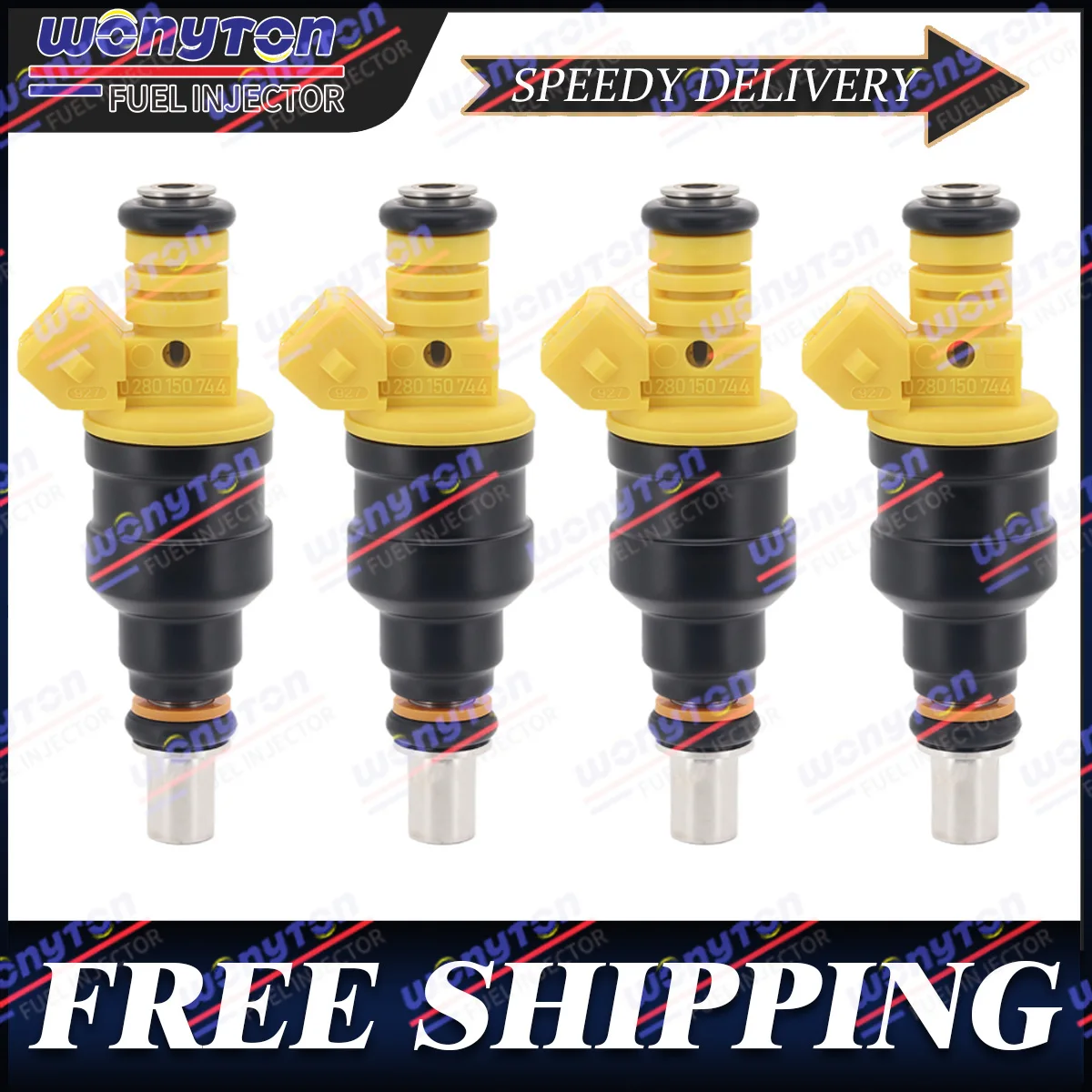 

4PCS 0280150744 Fuel Injectors For Opel Astra Calibra Cavalier Kadett Gsi Gt GTE 2.0 16v 91-01