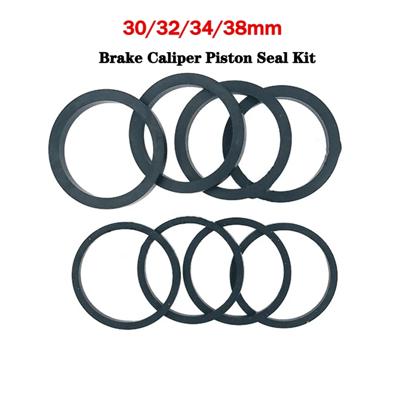Disc Brake Caliper Piston Seal And Dust Boot Kit 30/32/34/38mm For Motorcycle / Electric Scooter Prevent Brake Fluid Leakage