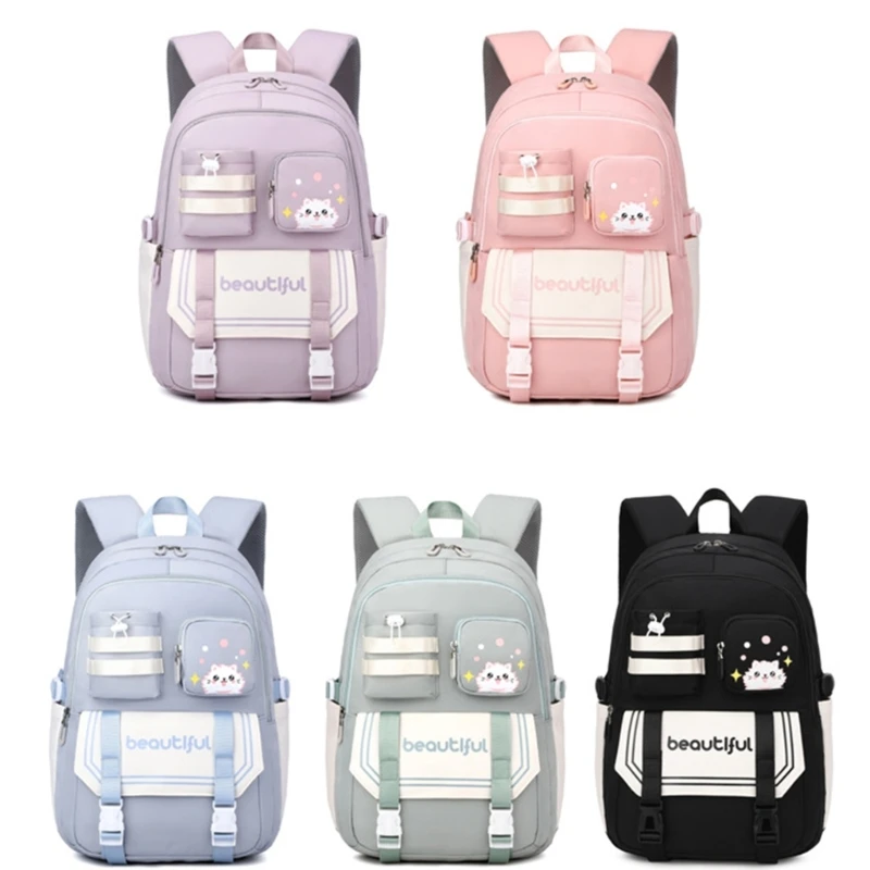 Spacious Student School Backpack Daypack Casual Rucksack Fashionable Book Bag for Girls