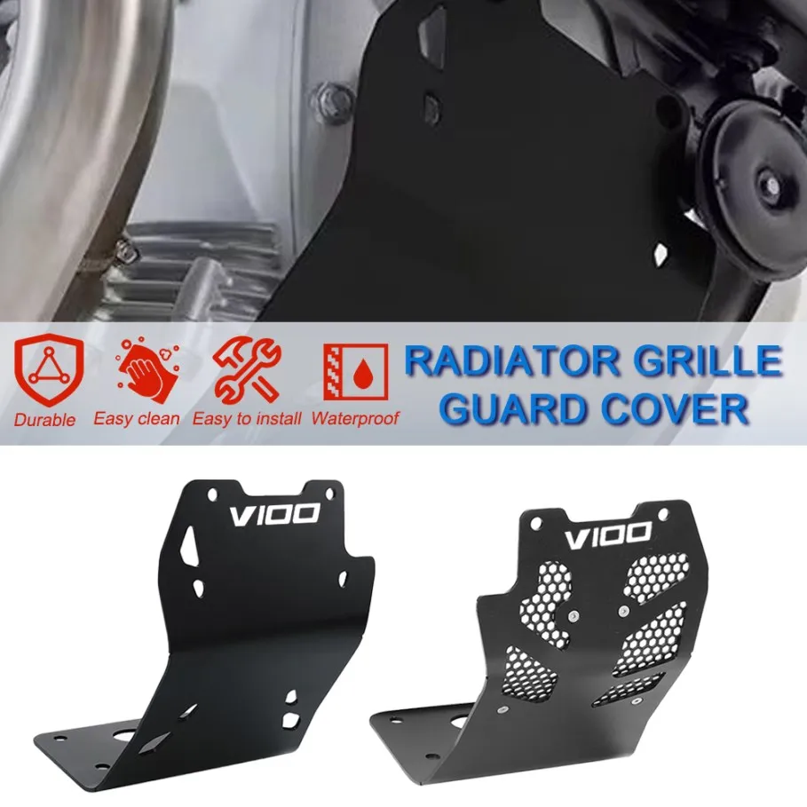 

2024 Motorcycle Accessories For Moto Guzzi V100 Mandello S 2022-2024 2023 Radiator Grille Grill Guard Cover Water tank Protector