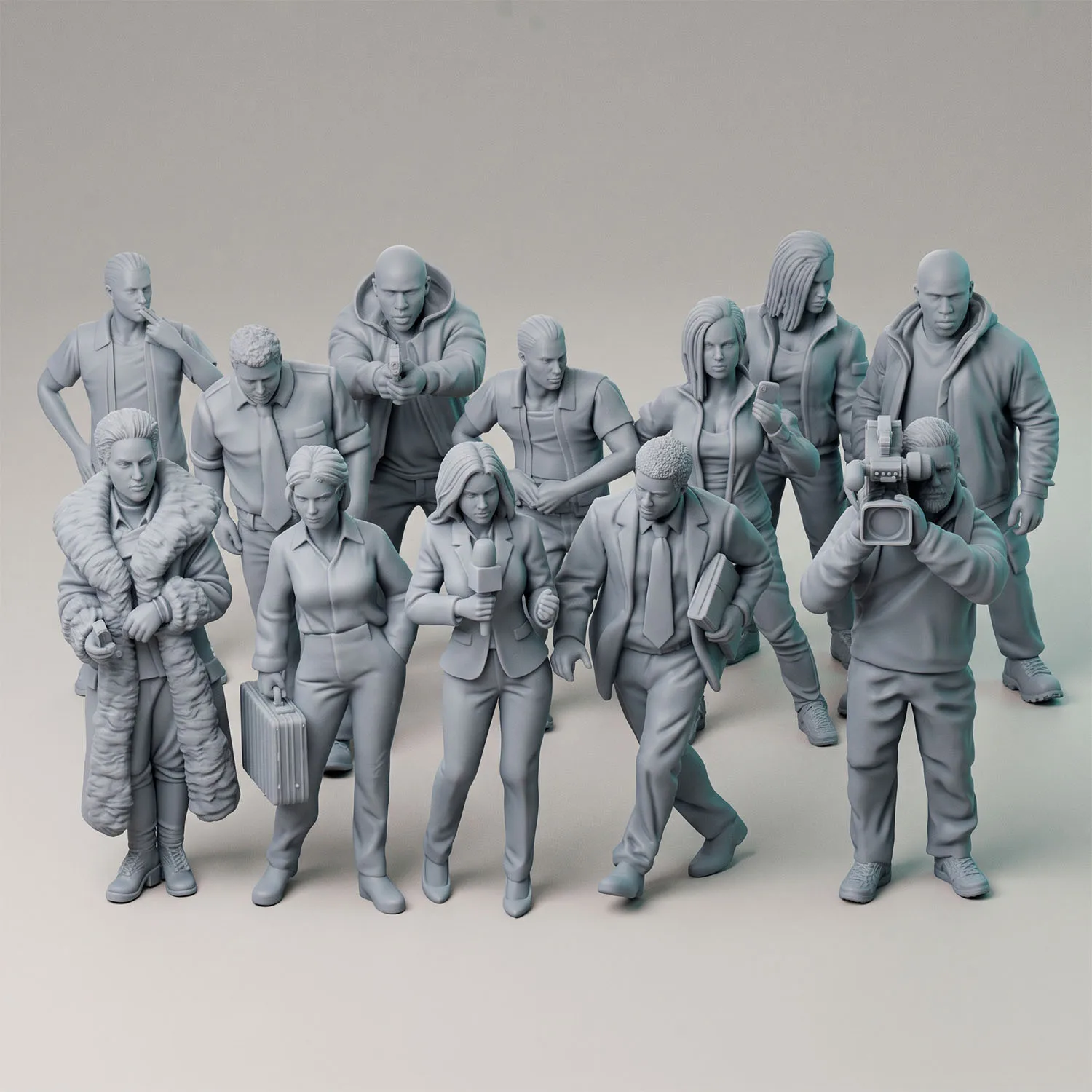 1/35 1/32 Scale Resin Models Garage kits Unpainted 12 pcs Urban Conflict