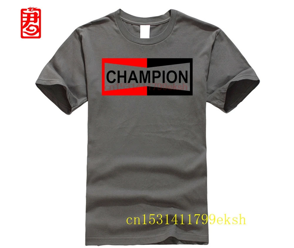 Champion New Brand Shirt 100% Cotton T Shirt Men and Women Couple Tshirt Letters Brand Short Sleeve S-4XL