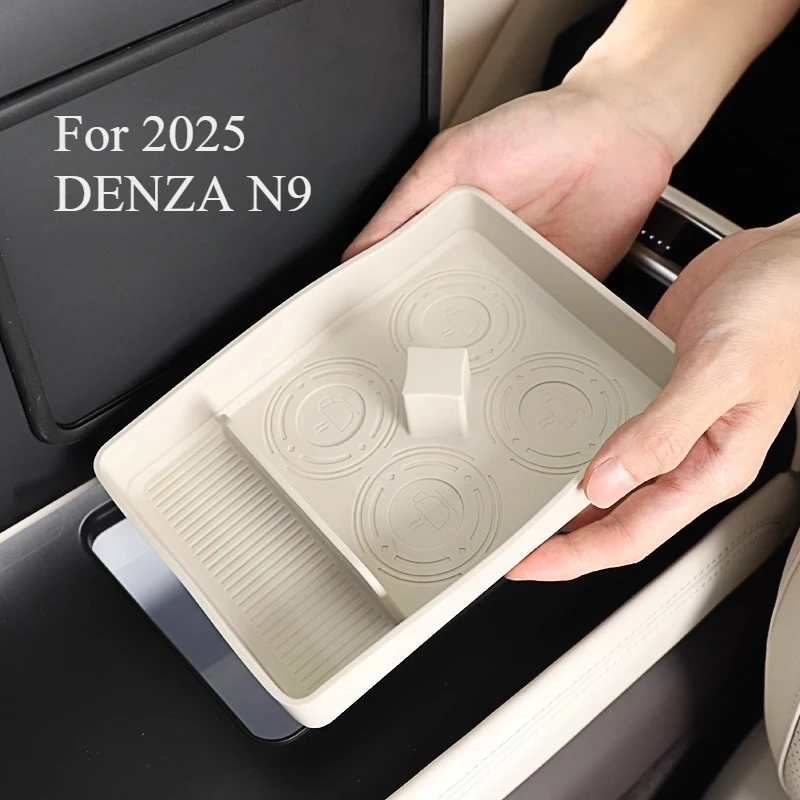 

Для набора нескользящих силиконовых накладок DENZA N9 на 2023 год, подкладка для холодильника на центральной консоли и коврик для подстаканника, аксессуары для внутреннего автомобиля