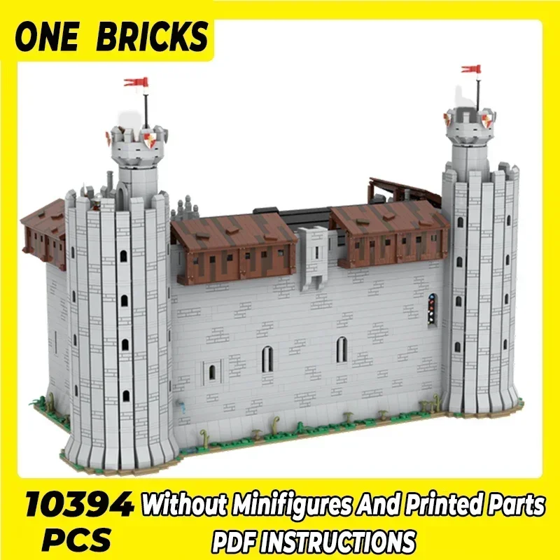Klocki konstrukcyjne Model Fortu Wielka Sala Zamek Klocki Techniczne Zrób To Sam Zestaw do Składania Zabawki dla Dzieci Prezenty Świąteczne