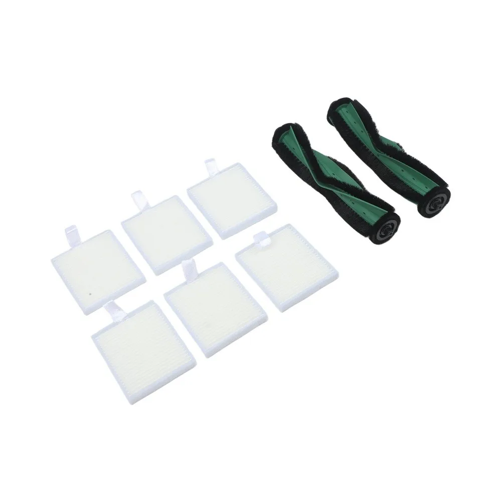 Replacement Main Brush and 6 HEPA Filters Kit Compatible with For 115 for Combo and For 115 for Combo+ For Vacuum Cleaners