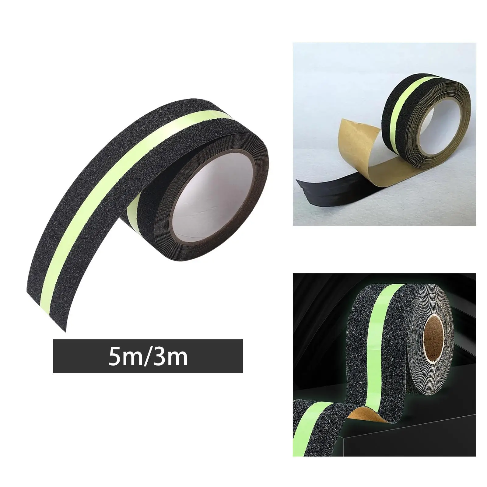 

Светящаяся лента из ПЭТ, противоскользящая лента для лестницы, нескользящий тяговый клей, безопасный рулон для домашнего и офисного использования