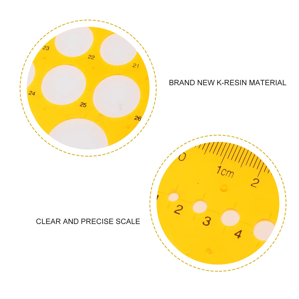 Imagem -06 - Réguas de Medição de Círculo para Arquitetura Modelos Redondos de Estêncil Kit de Desenho Interior