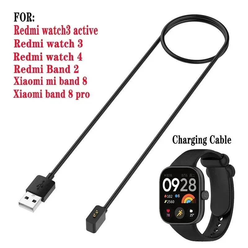 

1m USB Charging Cable For Redmi watch 4 Charger Data Cord For Xiaomi