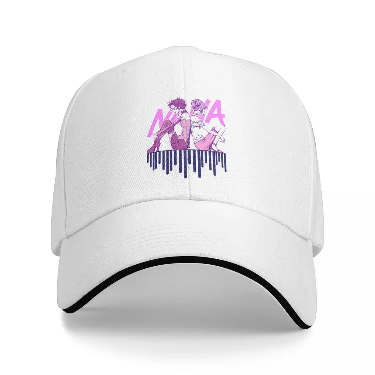 Nana Komatsu And Osaki Baseball Caps Casual Osaki Anime Kawaii Cartoon Sandwich Hats Unisex Style Adjustable Sun Hat Outdoor