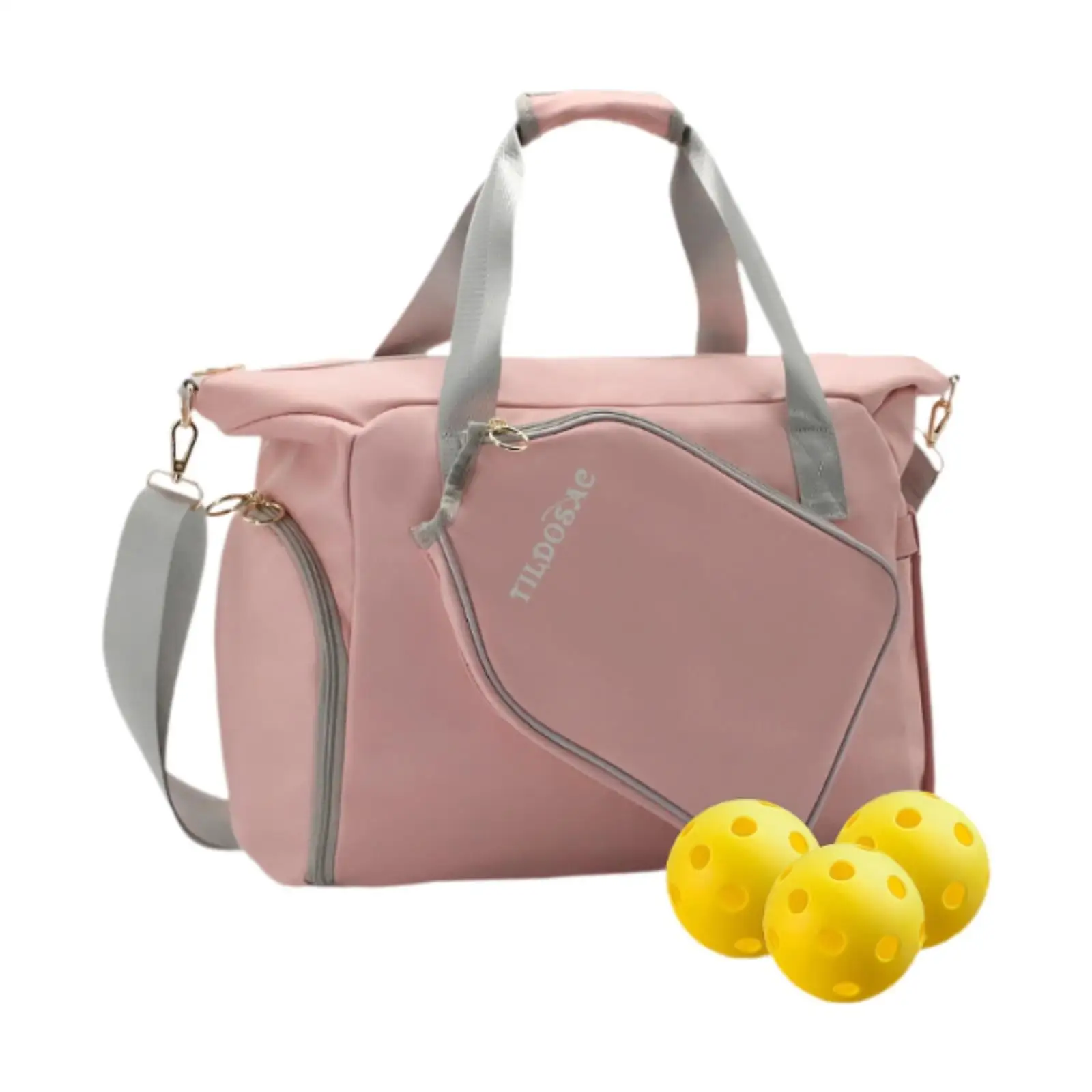 Bolsa de Pickleball para mujer Bolsa de deporte al aire libre premium rosa Bolsa de mano de Pickleball