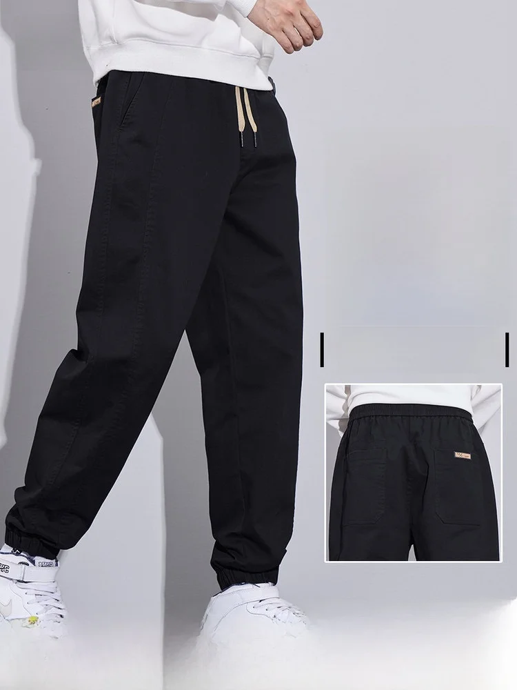 

Comfortable Men's Loose Fit Casual American Trendy Spring Autumn Pants Snow Flng Brand Polyester Fiber Casual Trousers