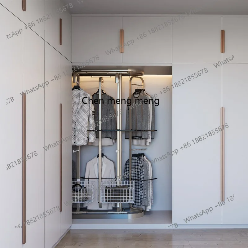 Cabinet hardware rotating hanger 360 degree cloakroom floor type metal environmentally friendly hanger