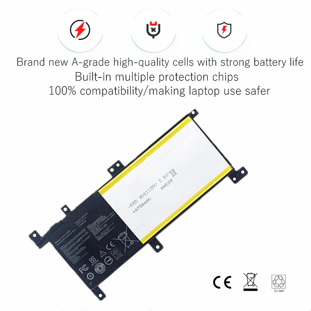 High Quality 7.6V 37WH C21N1509 Laptop battery For Asus X556U X556UA X556UB X556UJ X556UQ X556UV