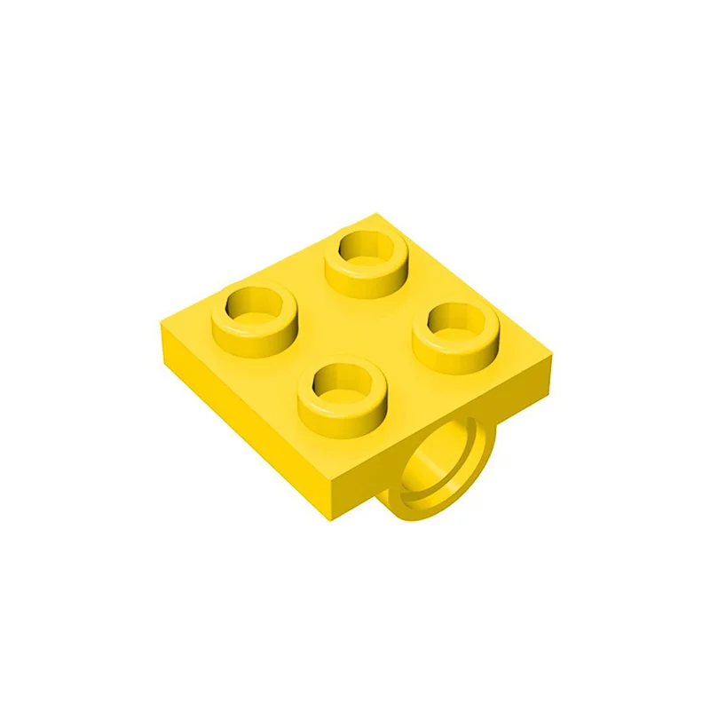 50 pçs 2444 10247 modificado 2x2 com pino buraco tijolos coleções em massa modular gbc brinquedos para moc técnico diy edifícios blocos gi