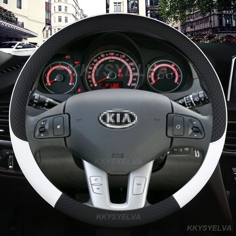 

PU Leather Car Steering Wheel Cover For Kia Sportage 3 2011-2014 Kia Ceed Cee'd 2010-2012 Auto Accessories