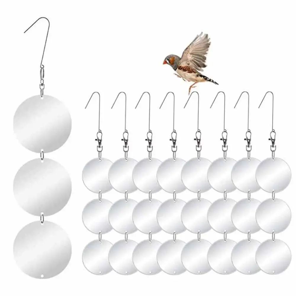 

Highly Reflective Bird Scare Discs Set to Keep Birds Away Easy to Use Double-Sided Bird Reflectors Waterproof Hanging