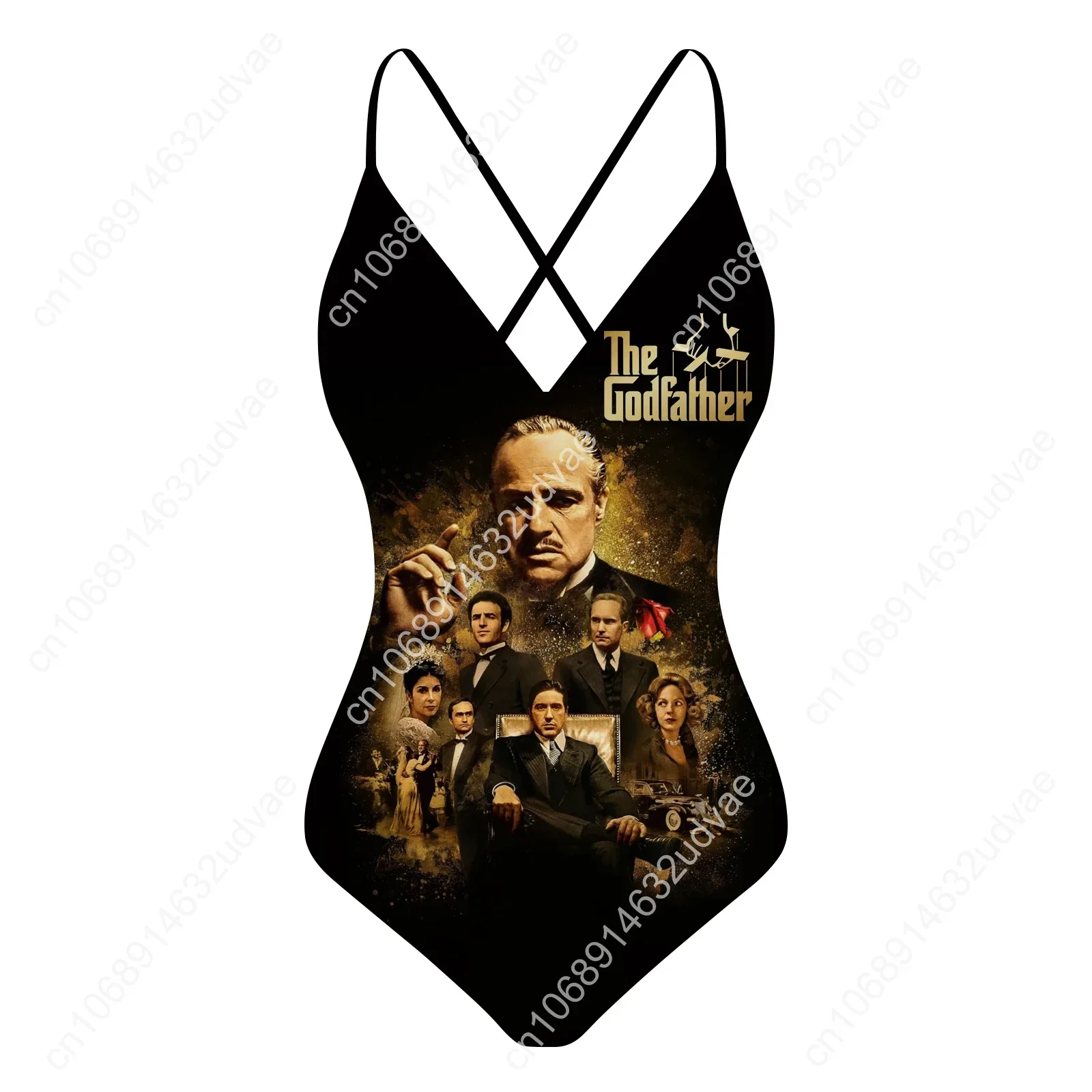 The Godfather V-neck Halter Back Swimsuit Womens Bathing Suits Personalized Bikini Pool Party Swimwear Custom Made Beachwear