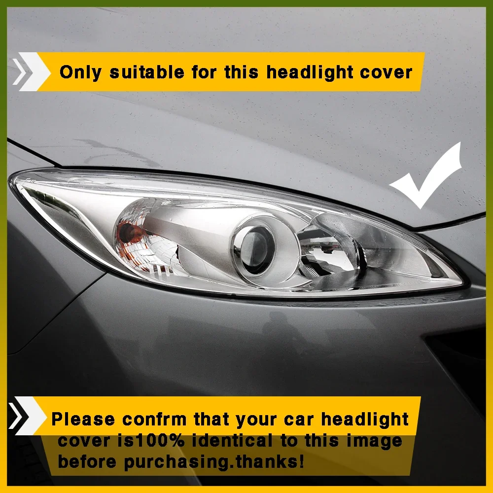 Faro anteriore Copriobiettivo Fari Paralume in vetro Paralume Sostituisci guscio lampada trasparente originale per Mazda 5 2011 - 2016