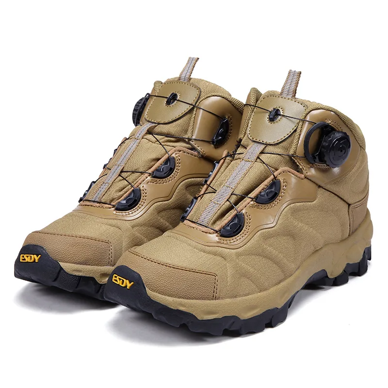 Botas tácticas camuflaje ripstop antideslizantes para senderismo - imagen 3