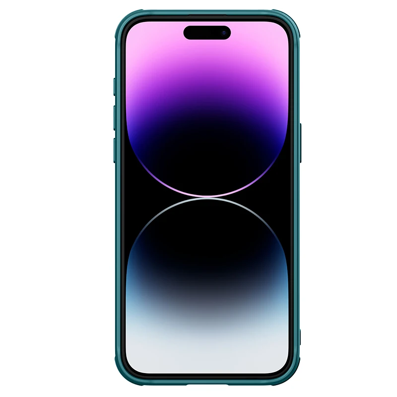 iPhone 15 Pro/15 Pro Max용 NILLKIN 가죽 케이스, 카메라 렌즈 보호, 킥스탠드가 있는 고급 커버, 충격 방지 긁힘 방지