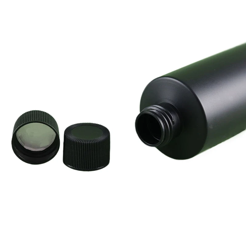 5 szt. Puste czarne butelki z tworzywa HDPE o pojemności 30-1000 ml z zakrętką, wielokrotnego użytku, szczelne, chroniące przed światłem, do pigmentów DIY i olejów.