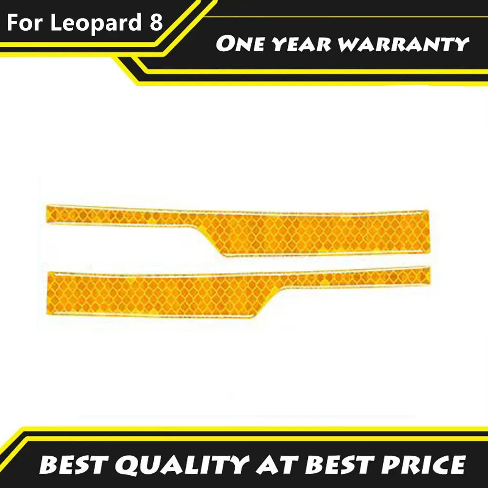 

For BYD Formula Leopard 8 2024 2025 Reflective Warning Sticker Rearview Mirror Anti-collision Strip Car Body Luminous Sticker