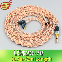 4 Core 1.7Mm Litz Hifi-Ofc Oortelefoon Gevlochten Kabel Voor Etymotic ER4SR ER4XR ER3XR ER3SE ER2XR ER2SE LN008099