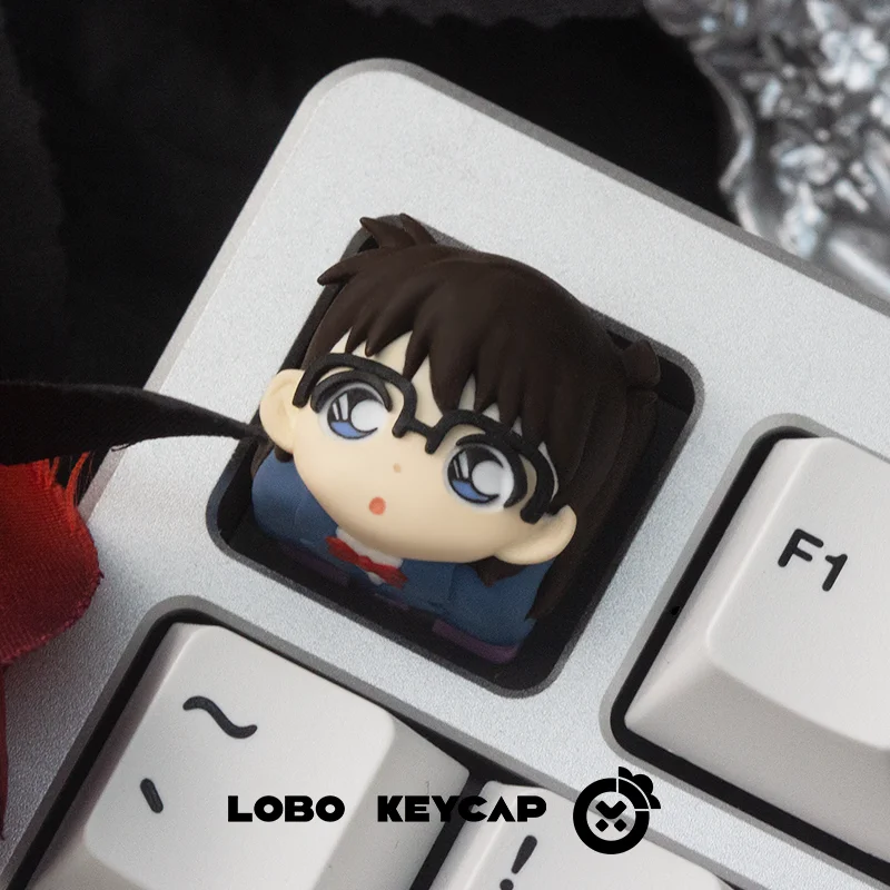 Lobo Keycaps Mouri Ran Anime Detective Character Merchandise Kawaii Mechanical Keyboard Keycap Accessories Esc Case Decoration
