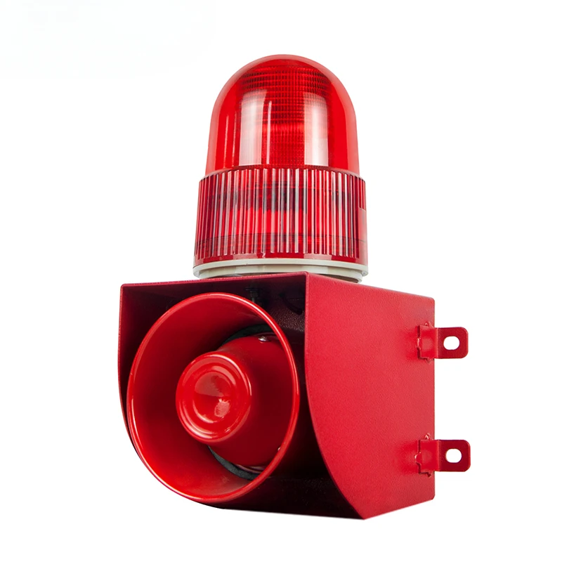 Okefire Industrial Sound Light Siren Alarm 120dB Suitable for Outdoor Use Strobe Warning IP66 Protection Dustproof Rainproof