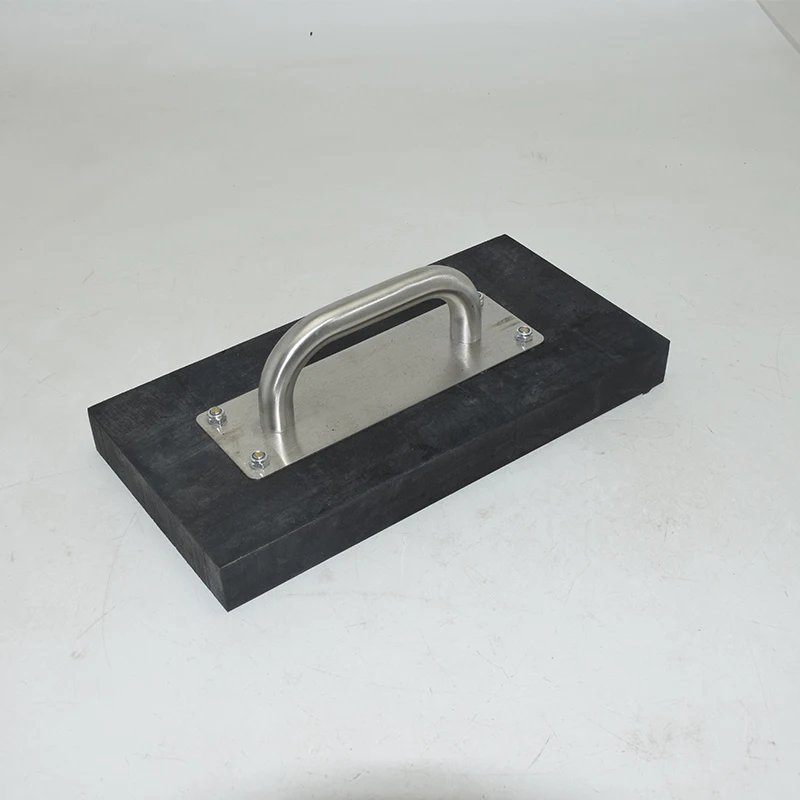 Flooring Installation Push Block Pad for Wood Floors, Floor Tiles, Ceramic Tiles,Rubber Tapping Block with  Plastic Handle