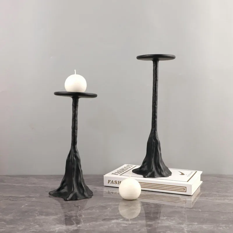 Home Decoration，candle Holders， Wedding Centerpieces for Tables， Living Room Desktop Resin Candle Holder Decoration，2 Pieces