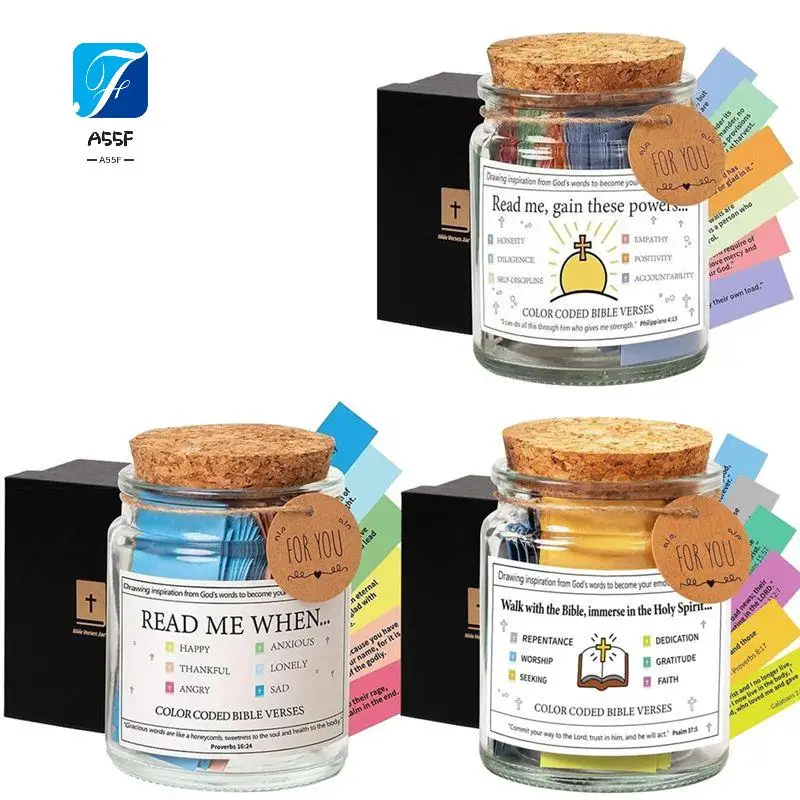 A55F-3PCS The Hope Jar Bible Verses Bible Verses In A Jar Glass Prayer Jar Prayer Jar Bible Jar Bible Verses For Emotions