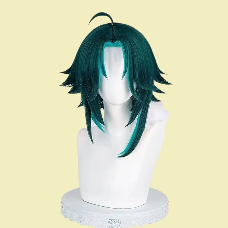Genshin Impact Xiao Cosplay Wig Vigilant Yaksha Long Hair Crimson Version Custom Color Easy to Style