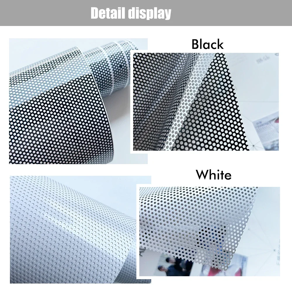 Car Window Shade Stickers Honeycomb Film Car Sticker Anti-UV Privacy Sunshade Auto Side Blocks Covers Headlam Taillight Film