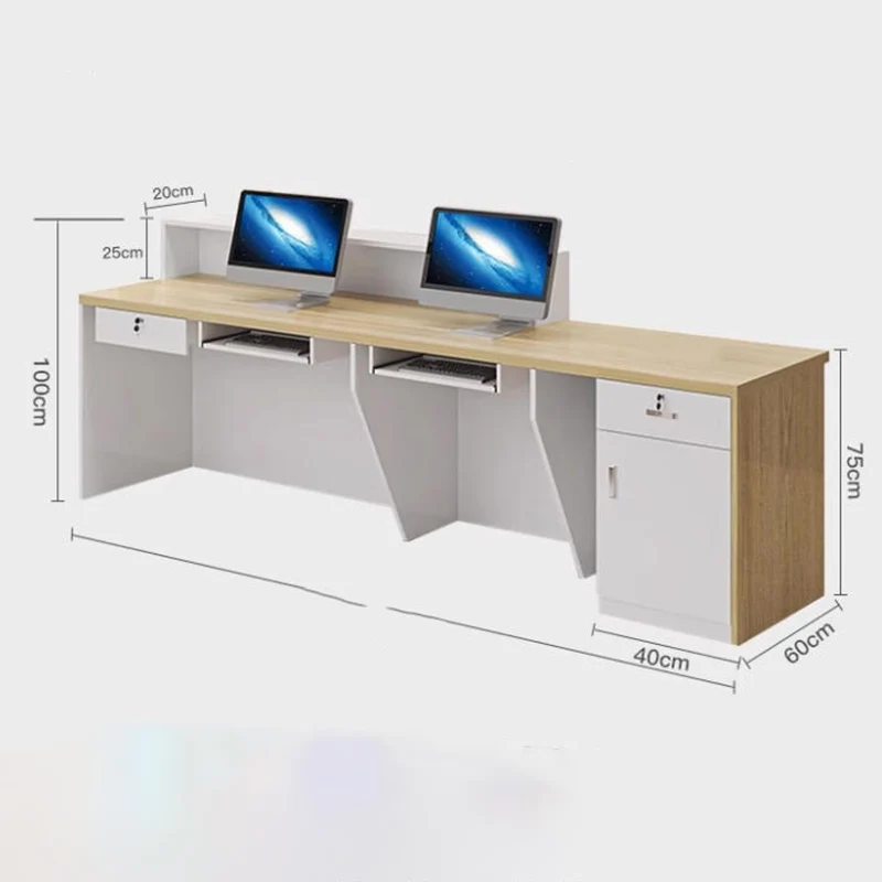 Esthétique luxe réception comptoir décorations caissier Salon de coiffure réception comptoir moderne bureau Commercial meubles