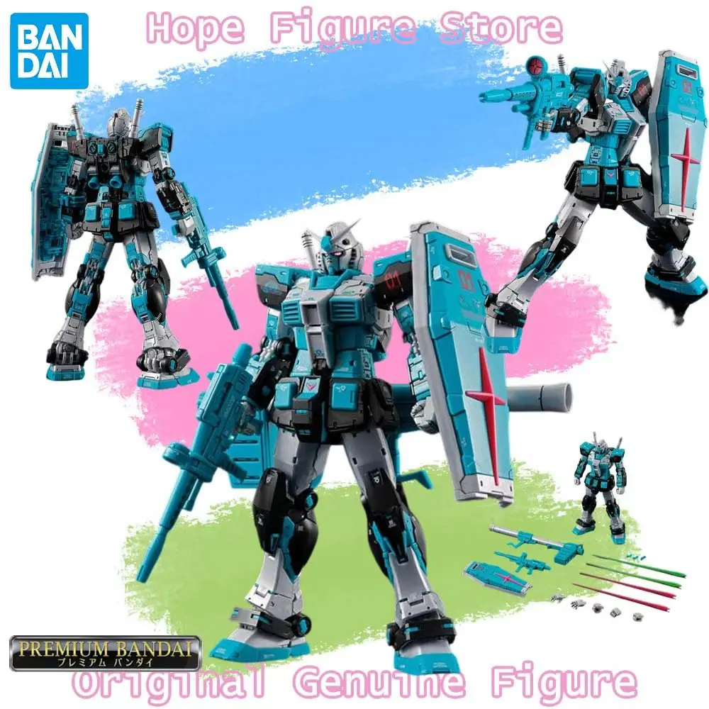 En Stock, Figura Original BANDAI RG Mobile Suit Gundam RX-78-2 Hatsune Miku Gundam 2.0, Modelo de Acción de Anime