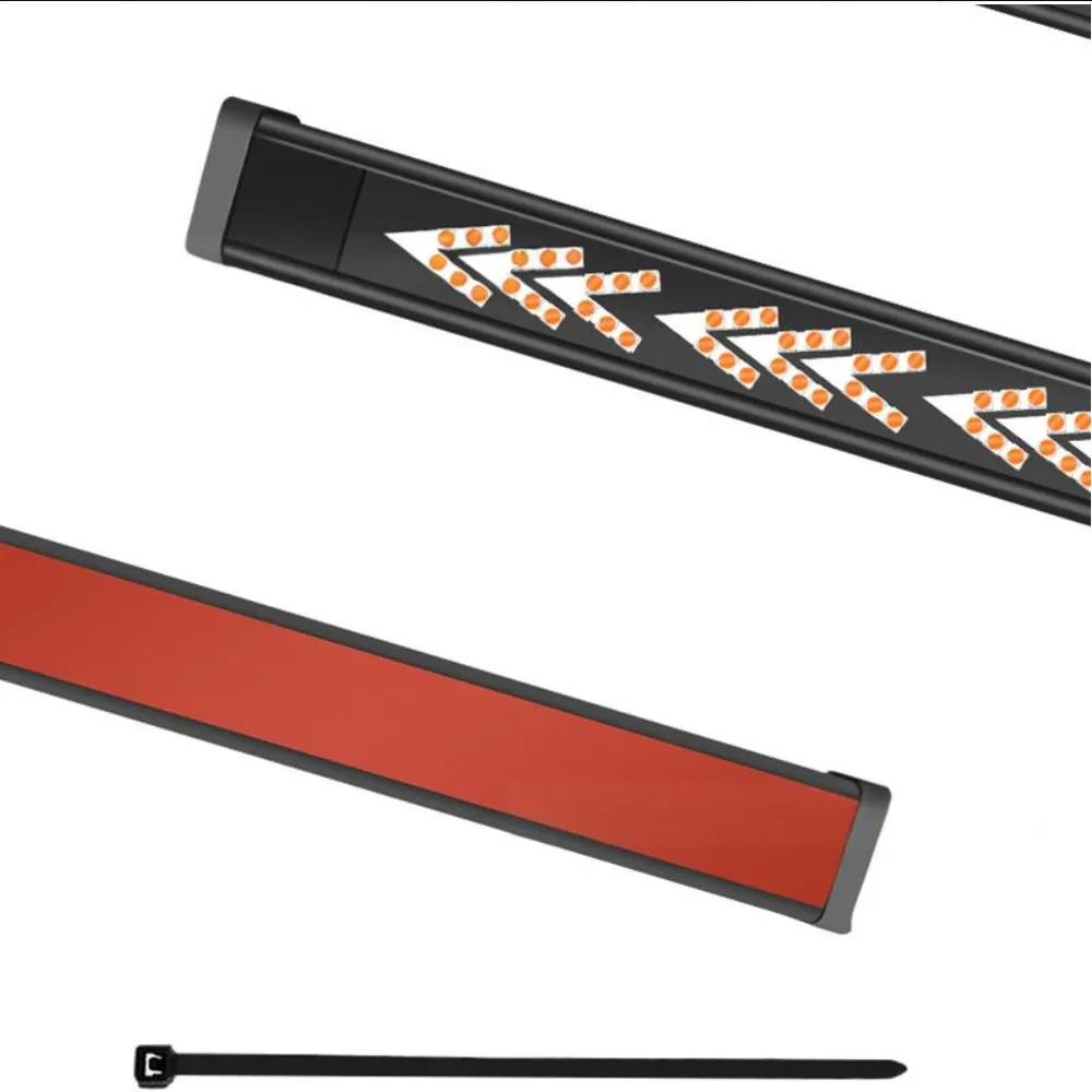 3Color Lights Arrow LED Truck Tailgate Light 1.2M/1.5M/1.8M/2.0M/2.2M/2.4M  led light bar strip DC12V/24v.